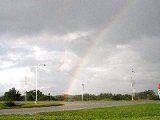 The end of the rainbow at the city limits of Stillwater at S. Boomer Rd and S. Perkins Rd. Click for a a much bigger view.