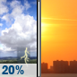 Sunday: Slight Chance Showers And Thunderstorms then Sunny