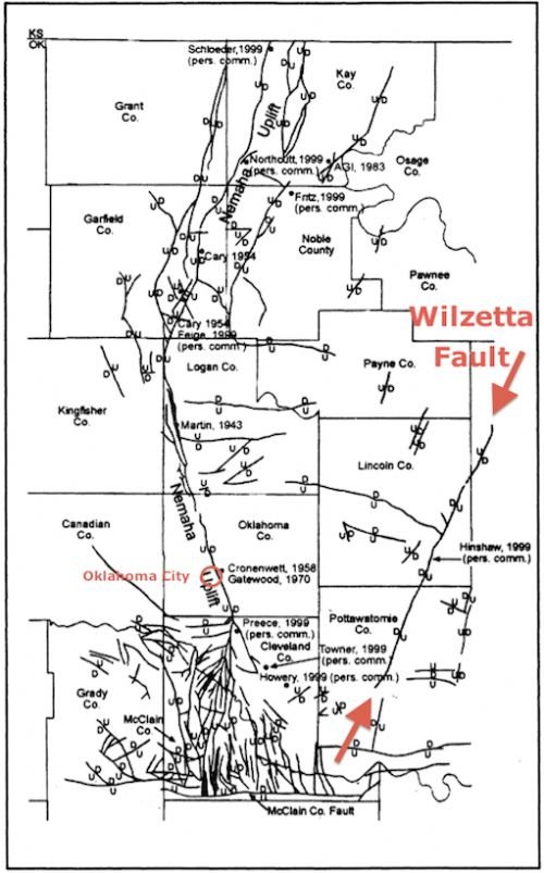 Oklahoma fault lines